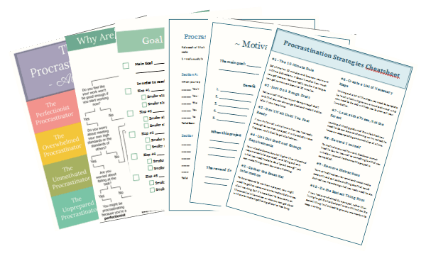 procrastination worksheets