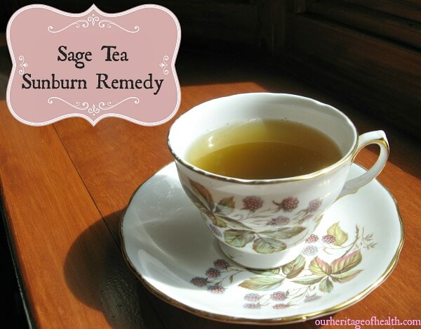Sage tea sunburn remedy 