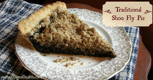 Traditional shoo fly pie recipe