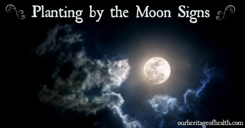 planting by the moon signs 