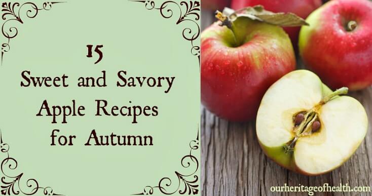 15 sweet and savory apple recipes for autumn | ourheritageofhealth.com