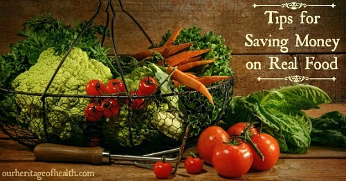 Tips for saving money on real food