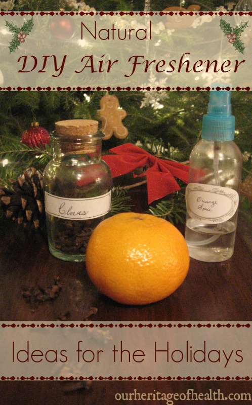 Natural DIY air freshener ideas for the holidays | Our Heritage of Health