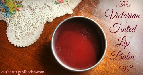 victorian homemade tinted lip balm 
