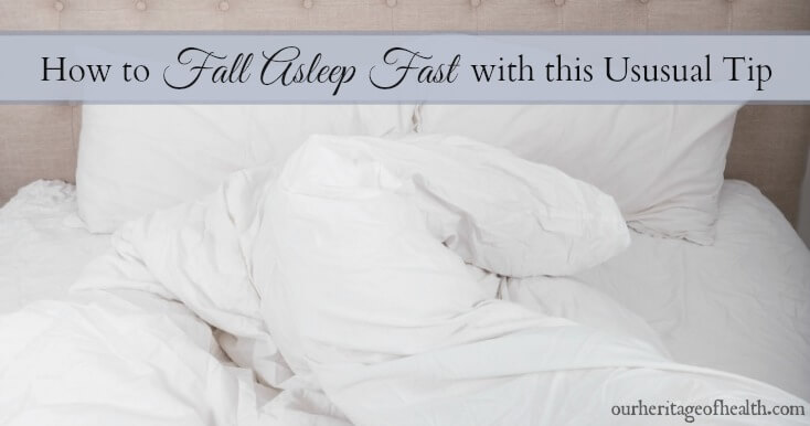 If you have insomnia and want to fall asleep fast, try this unusual tip for a more restful night.