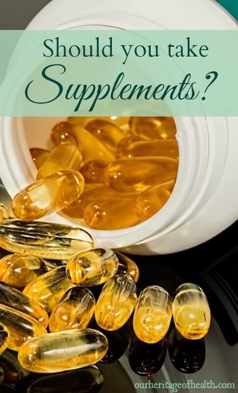 Whether or not to take supplements can be a bit of a controversial decision. Here are a few things to consider when making your decision.